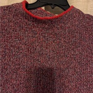 LOFT Red  Cowl Neck Sweater